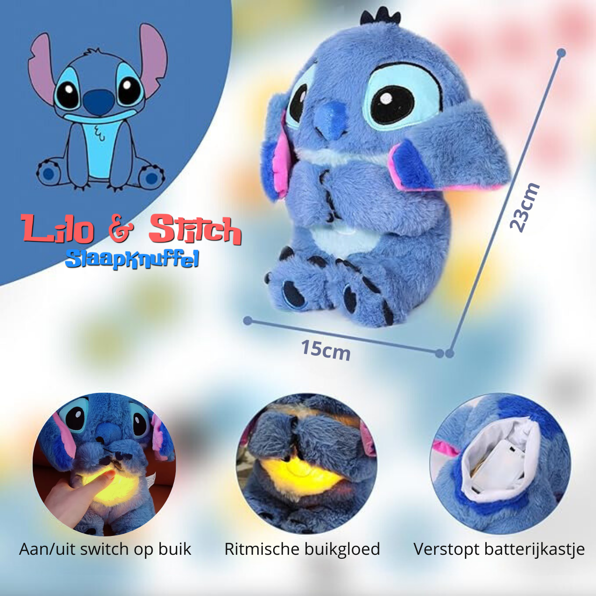 Lilo & Stitch™ | Rustgevende vriendjes Stitch & Angel voor het slapen
