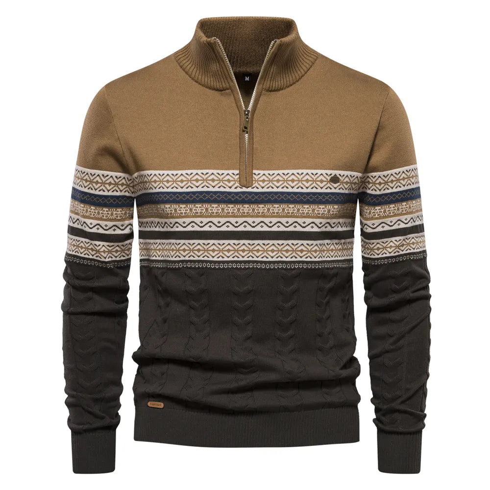 Christiaan™ | Sweater met retropatroon