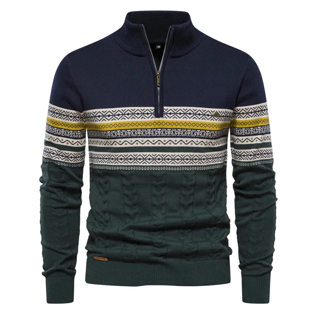 Christiaan™ | Sweater met retropatroon
