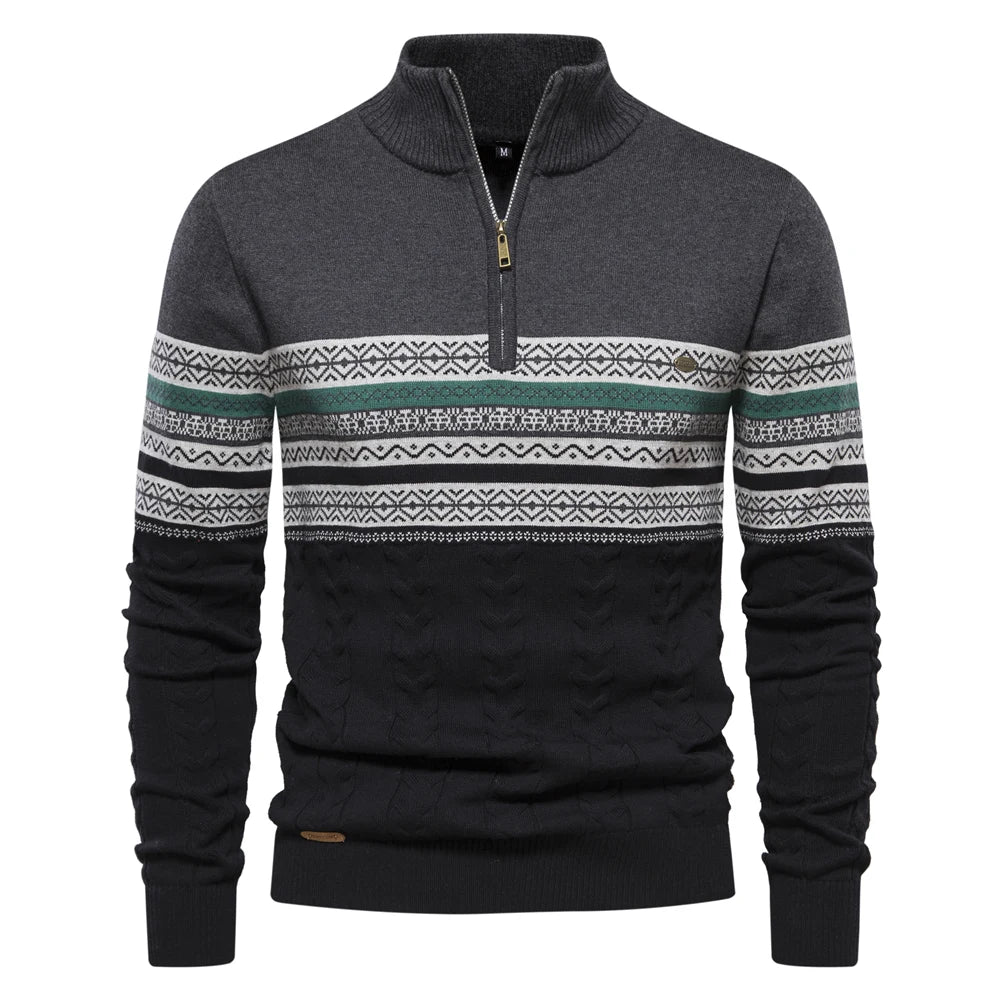 Christiaan™ | Sweater met retropatroon