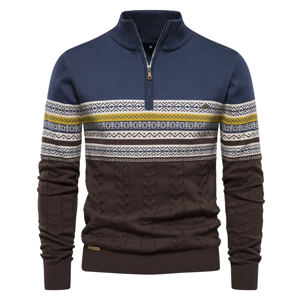 Christiaan™ | Sweater met retropatroon