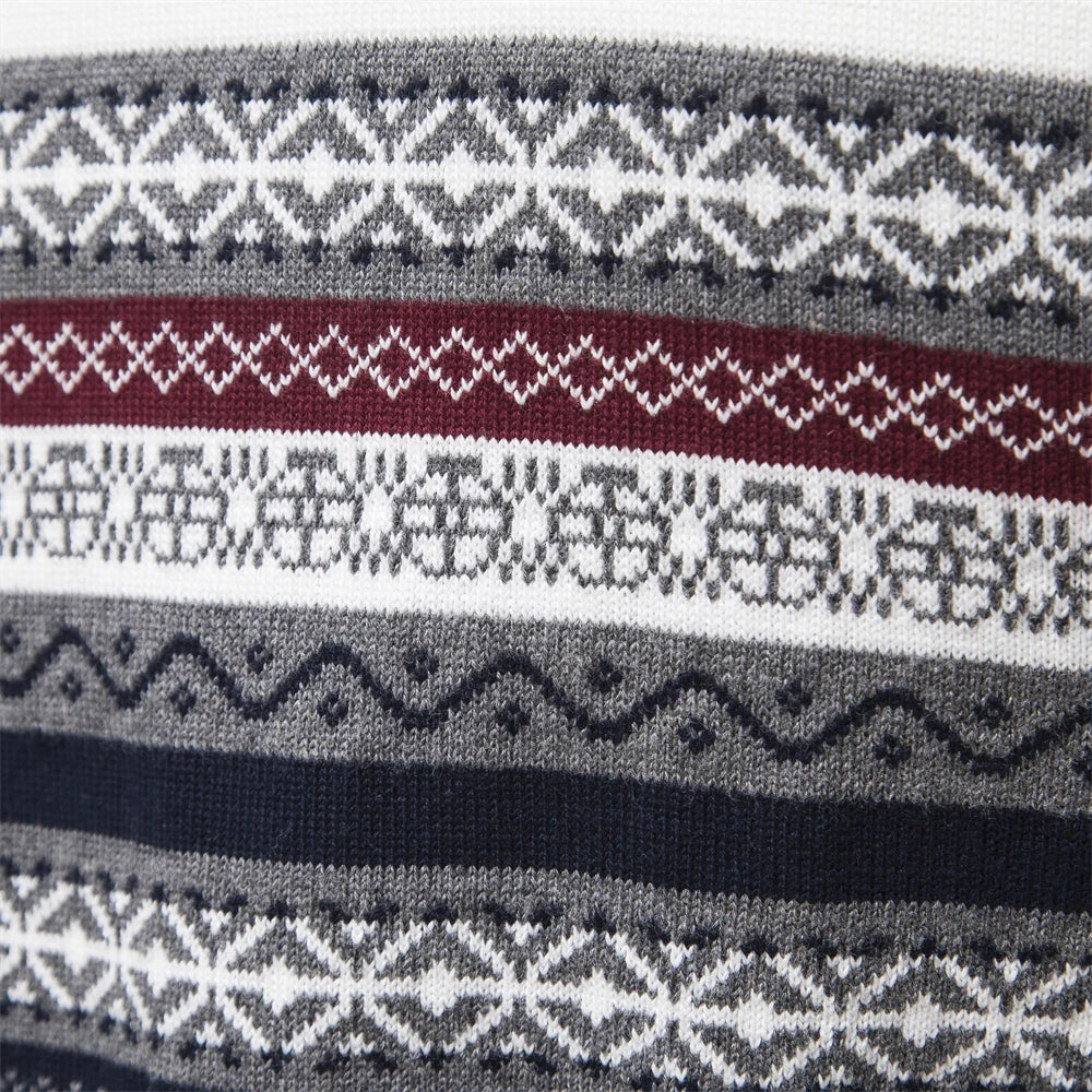 Christiaan™ | Sweater met retropatroon