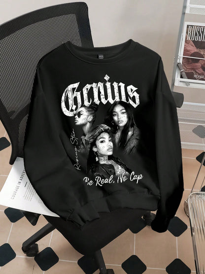 Agnes™ | Oversized casual trui met trendy opdruk