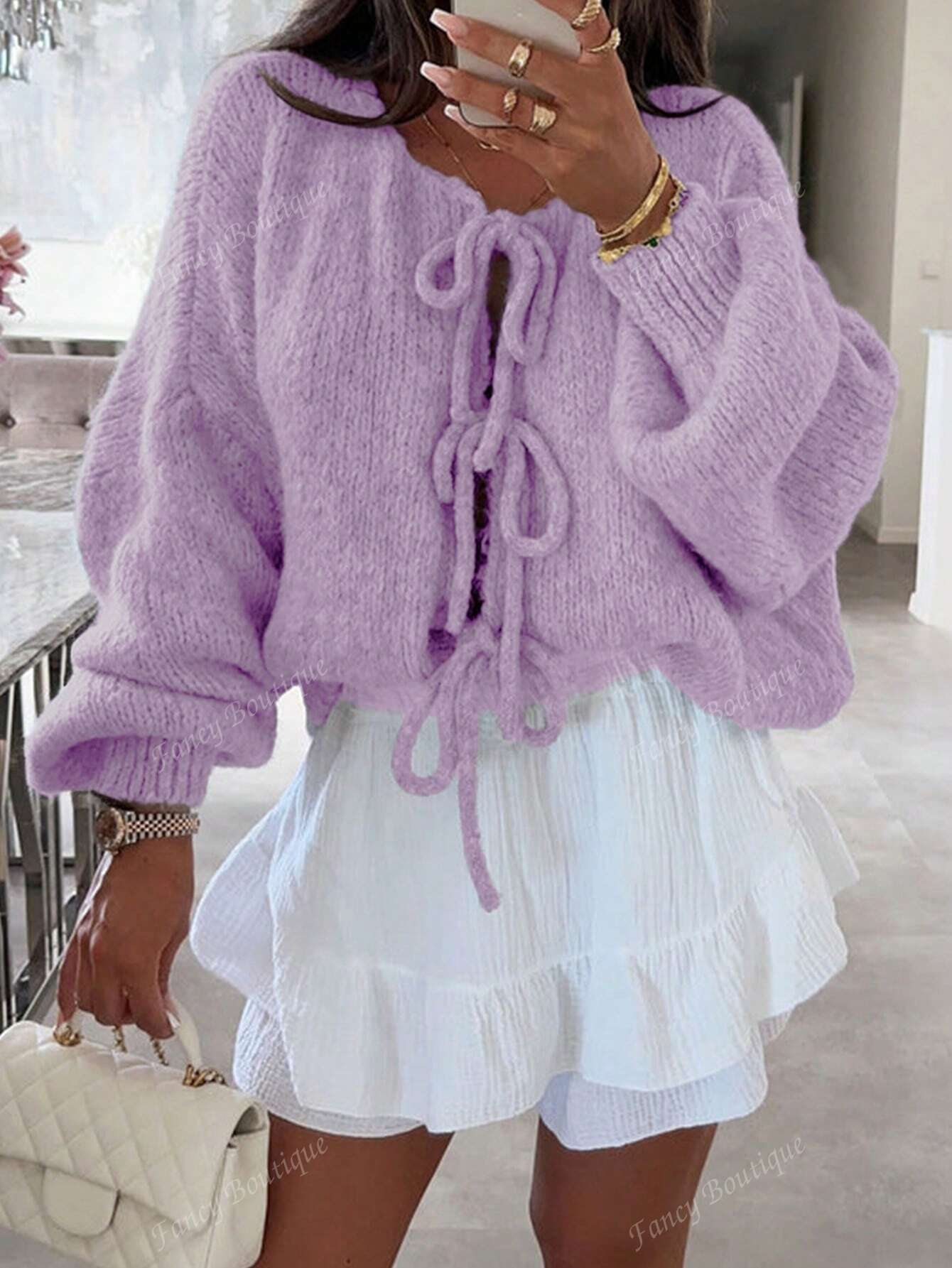 Lisa™ | Gebreide Stikjes Vest