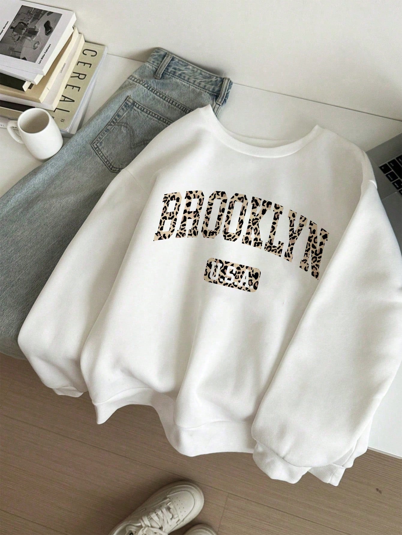 Agnes™ | Oversized casual trui met trendy opdruk