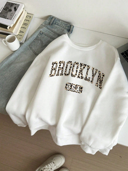 Agnes™ | Oversized casual trui met trendy opdruk