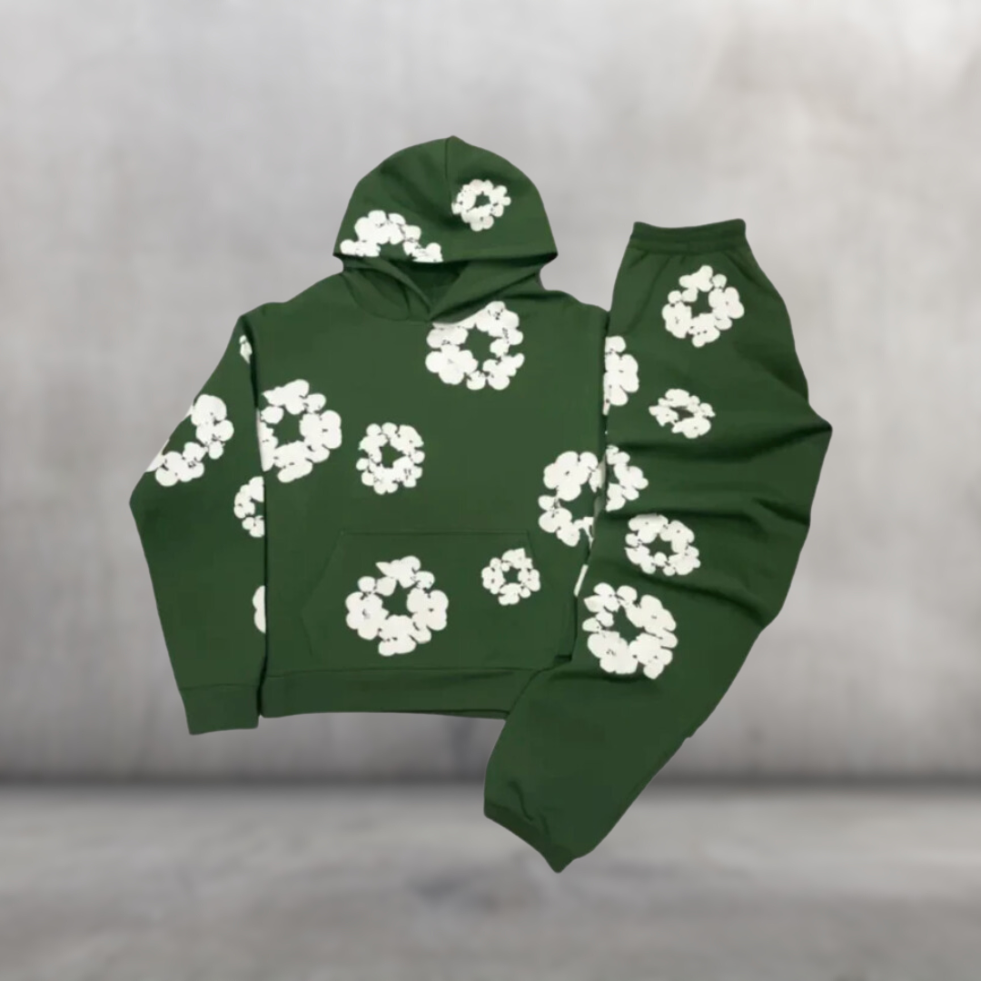 Roos™ | Unisex Viral Bloemen trainingspak met iconische prints