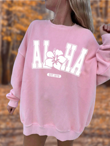 Agnes™ | Oversized casual trui met trendy opdruk