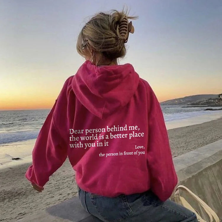 Esmee™ | Trendy Hoodie 'Dear Person'