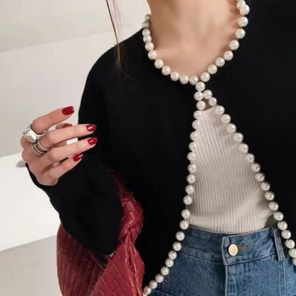 Emily™ | Trendy Vest met gerafelde rand van kralen