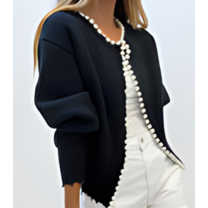 Emily™ | Trendy Vest met gerafelde rand van kralen