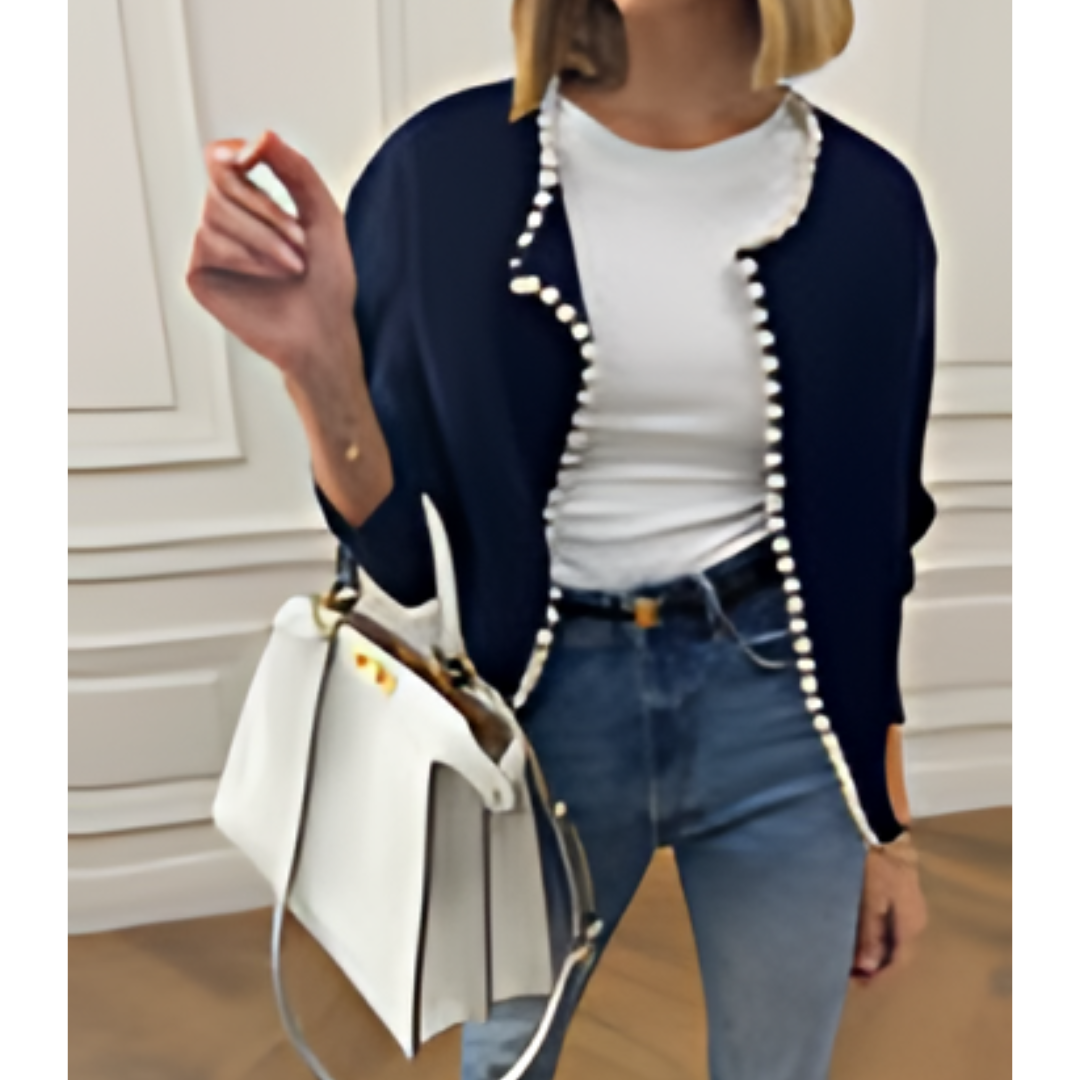 Emily™ | Trendy Vest met gerafelde rand van kralen