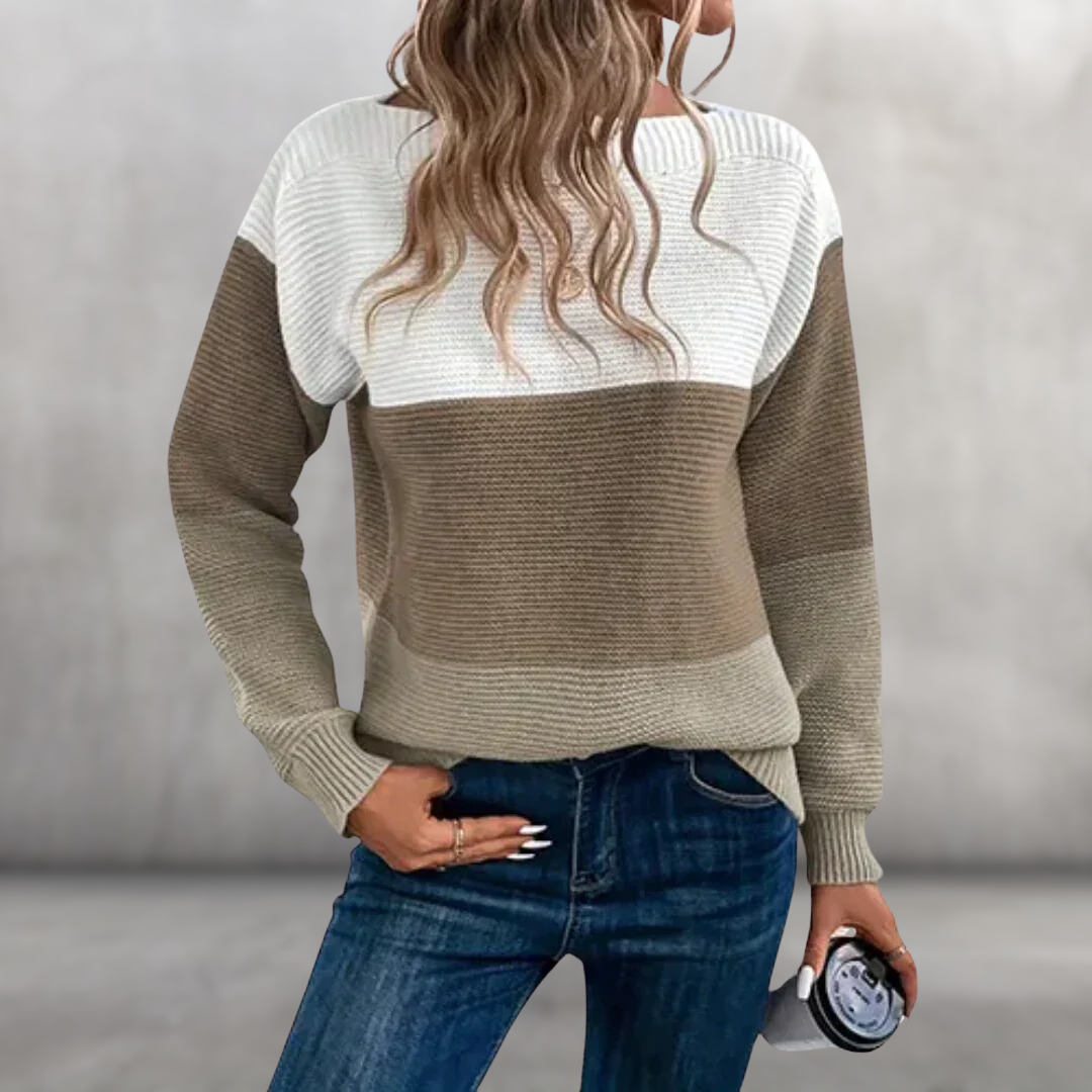 Aimy™ | Trendy Kleurblok Trui