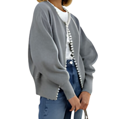 Emily™ | Trendy Vest met gerafelde rand van kralen