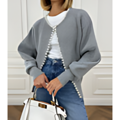 Emily™ | Trendy Vest met gerafelde rand van kralen