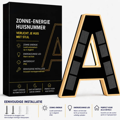 Nummer™ | Huisnummers verlicht op Zonne-energie