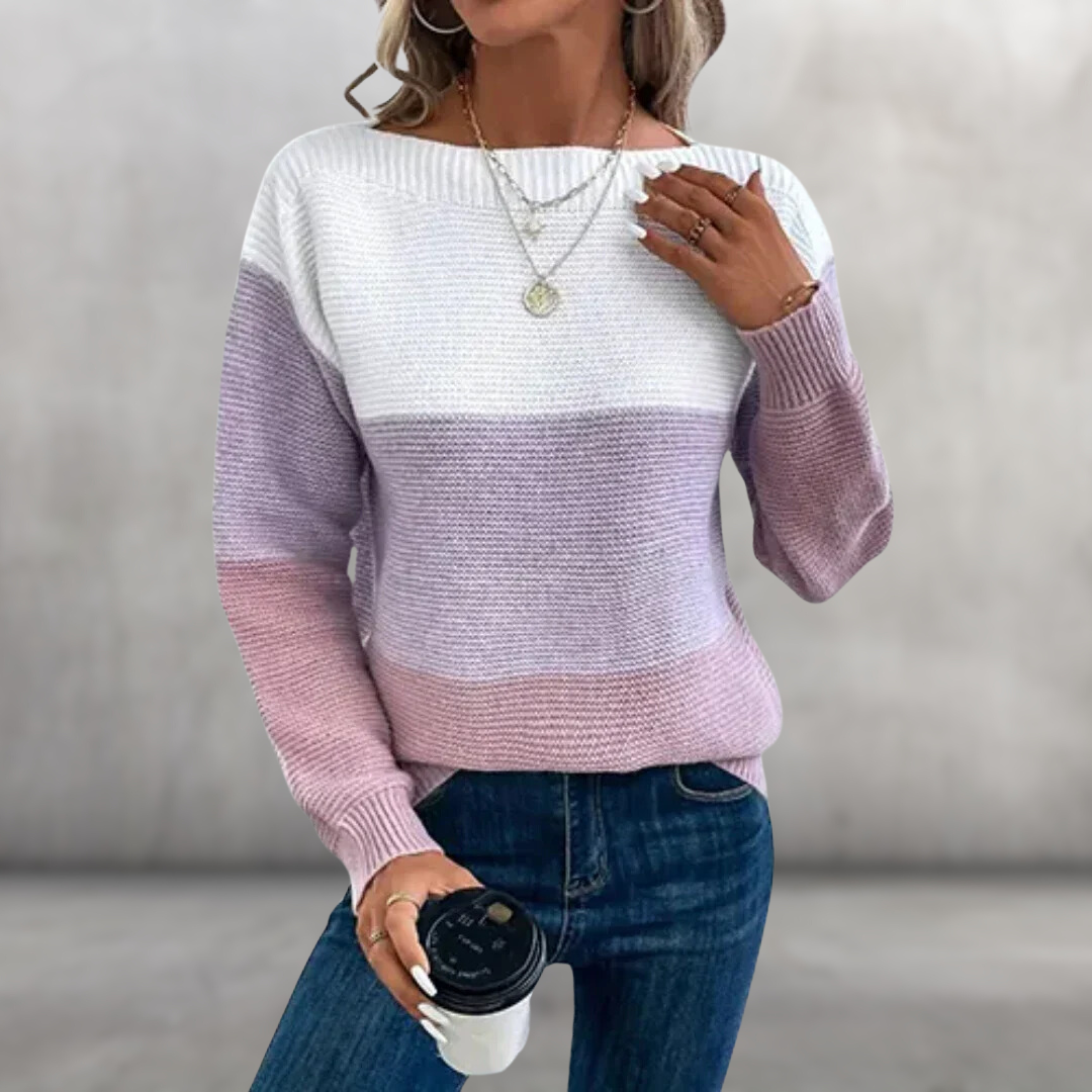 Aimy™ | Trendy Kleurblok Trui