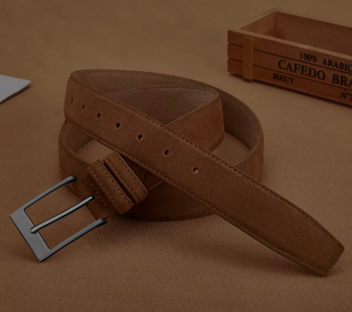 Riem™ | Suede riem voor mannen en vrouwen