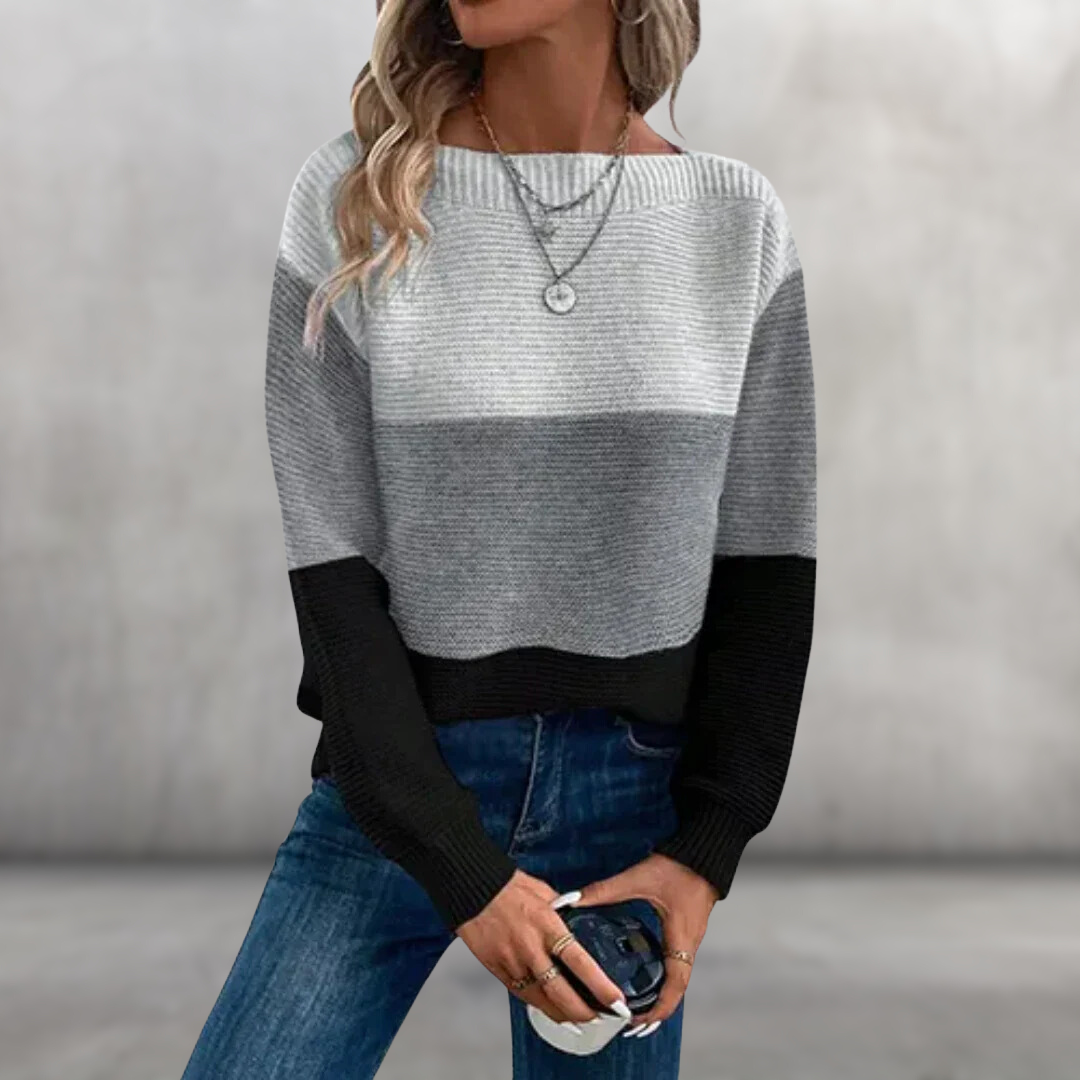 Aimy™ | Trendy Kleurblok Trui