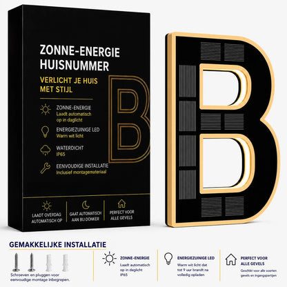 Nummer™ | Huisnummers verlicht op Zonne-energie