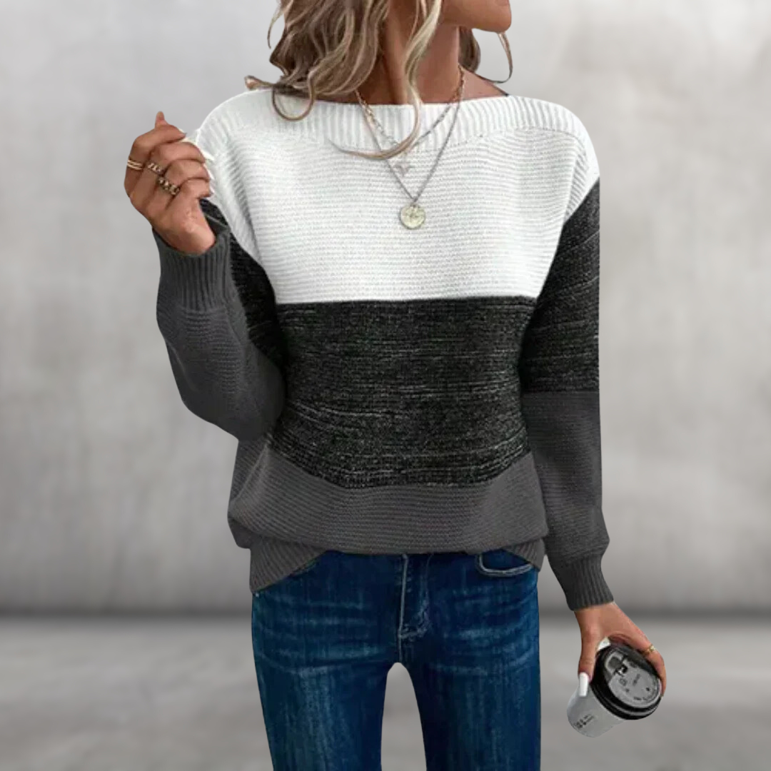 Aimy™ | Trendy Kleurblok Trui