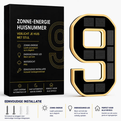 Nummer™ | Huisnummers verlicht op Zonne-energie