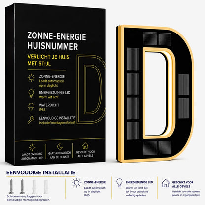 Nummer™ | Huisnummers verlicht op Zonne-energie