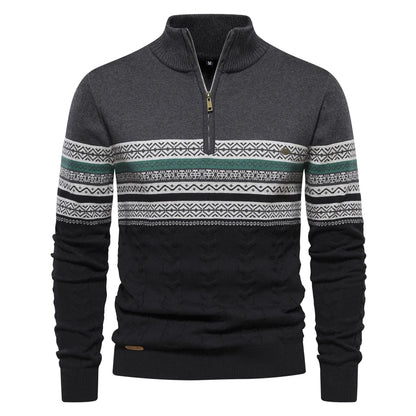 Christiaan™ | Sweater met retropatroon