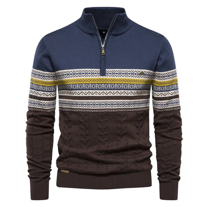 Christiaan™ | Sweater met retropatroon