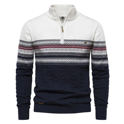 Christiaan™ | Sweater met retropatroon