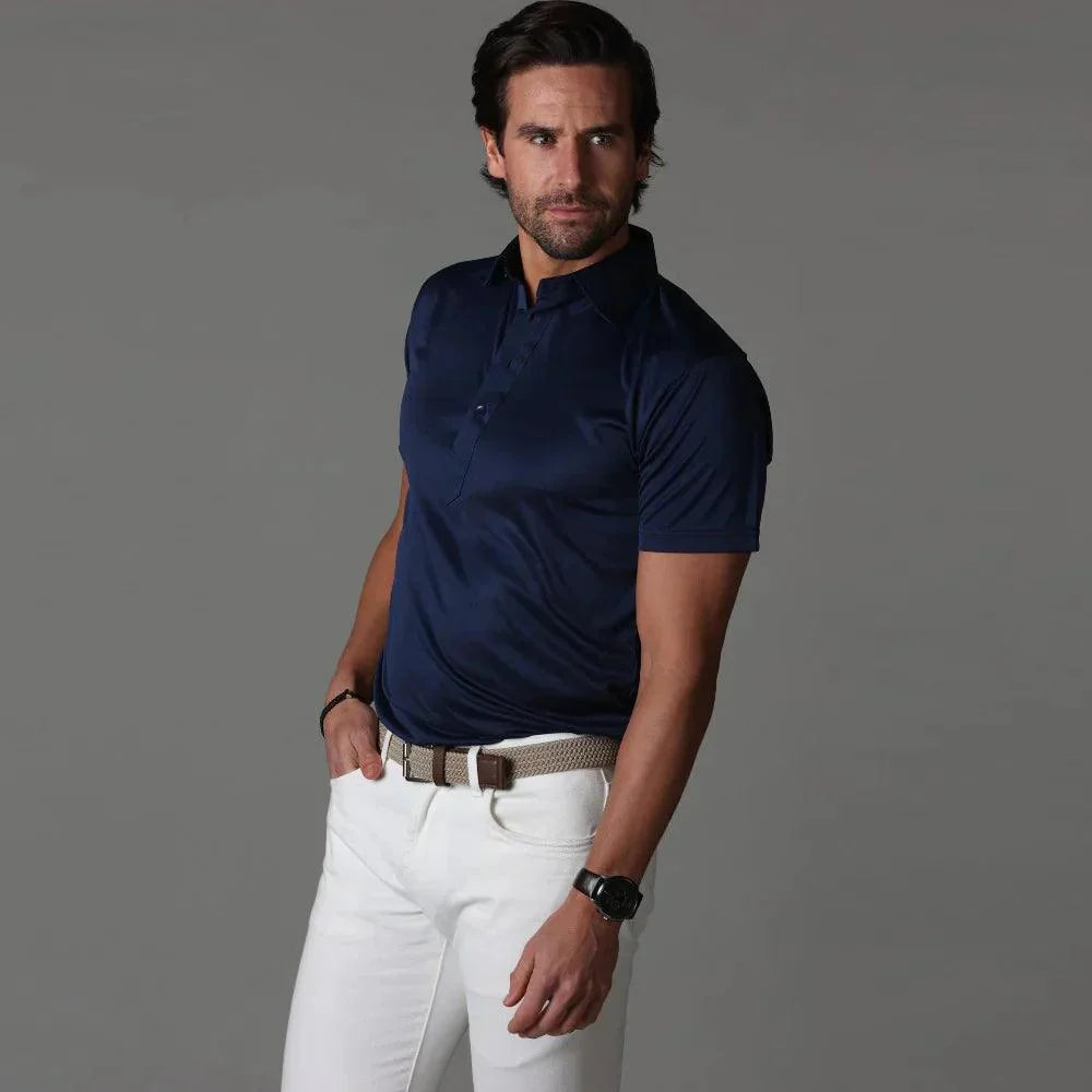 Lorenzo™ | Luxe polo met kraag