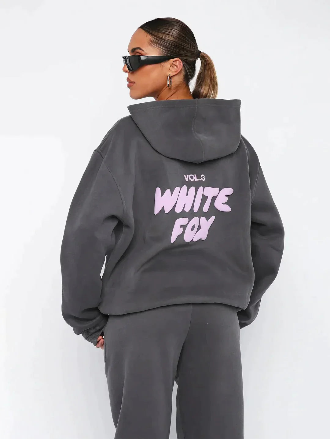 Luna™ | White Fox loungeset: Hoodie en Joggingbroek