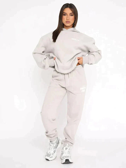 Luna™ | White Fox loungeset: Hoodie en Joggingbroek